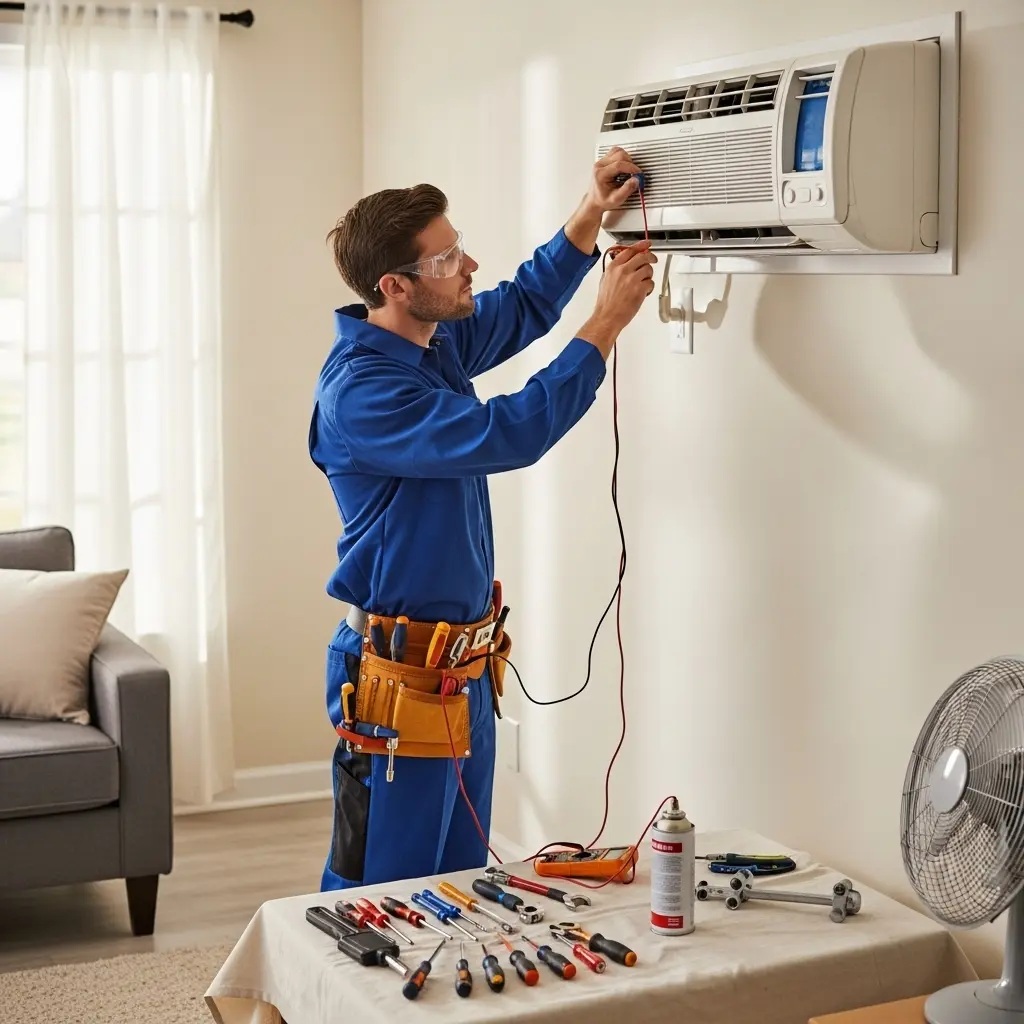 Şehzadeler Termoteknik Termoteknik klima gaz dolumu ve bakım – Enerji verimliliği artırıldı. - Teknik servis örneği